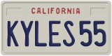 California, Vanity Plates