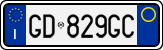 License plate of Italy, Cars (1994 year series)