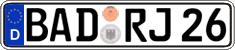 German license plate, Regular plates