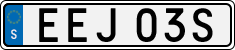 License plate of Sweden, Regular plates