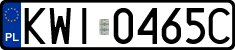 License plates of Poland, Regular car plates