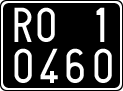 License plate of Italy, Cars (1927 year series)