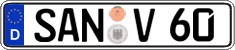 German license plate, Regular plates