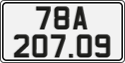 License plate of Vietnam, Cars