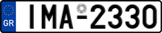 License plate of Greece, Cars