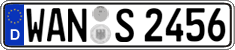 German license plate, Regular plates