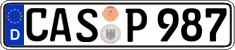 German license plate, Regular plates