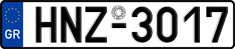 License plate of Greece, Cars