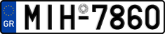License plate of Greece, Cars
