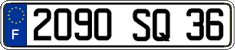 French license plate, FNI