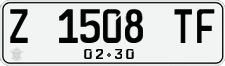 License plate of Indonesia, Regular plates