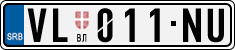 License plate of Serbia, Cars