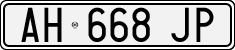 License plate of Italy, Cars (1994 year series)
