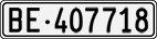 License plate of Switzerland, Cars