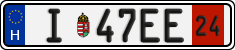 license plates of Hungary, Temporary (2022)