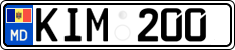 License plate of Moldova, Cars (2015)