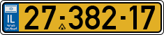 License plate of Israel, Regular plates