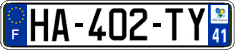 French license plate, SIV (ordinary)