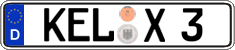German license plate, Regular plates