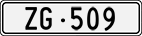 License plate of Switzerland, Cars