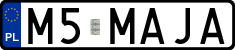 License plates of Poland, Vanity Plates