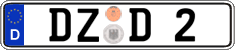 German license plate, Regular plates