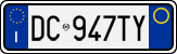 License plate of Italy, Cars (1994 year series)
