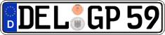 German license plate, Regular plates