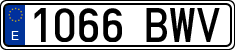 License plates of Spain, Ordinary (2000)