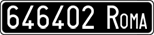 License plate of Italy, Cars (1927 year series)