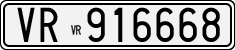 License plate of Italy, Cars (1927 year series)