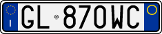 Регистрационен номер от Италия, Автомобили (система 1994г.)