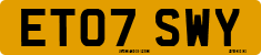 License plate of the United Kingdom, 2001 year system