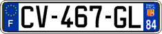 French license plate, SIV (ordinary)