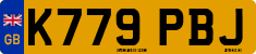 License plate of the United Kingdom, 1983 year system