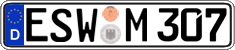German license plate, Regular plates