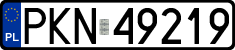 License plates of Poland, Regular car plates
