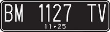 License plate of Indonesia, Regular plates