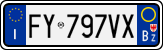 License plate of Italy, Cars (1994 year series)