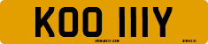 License plate of the United Kingdom, 1963 year system