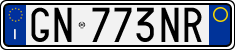License plate of Italy, Cars (1994 year series)