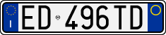 License plate of Italy, Cars (1994 year series)
