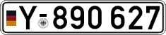 German license plate, Military