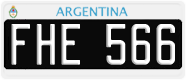 License plate of Argentina, Cars (1995, ABC 123)
