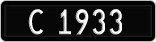 License plate of Denmark, 1958/1966-1976 - system