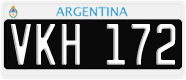 License plate of Argentina, Cars (1995, ABC 123)