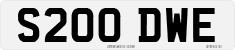 License plate of the United Kingdom, 1983 year system