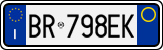 License plate of Italy, Cars (1994 year series)