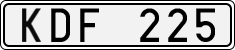 License plate of Sweden, Regular plates