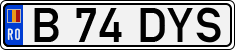 License plate of Romania, Regular plates